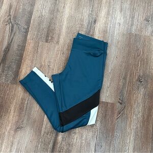 Adidas Climalite blue teal pants leggings Medium